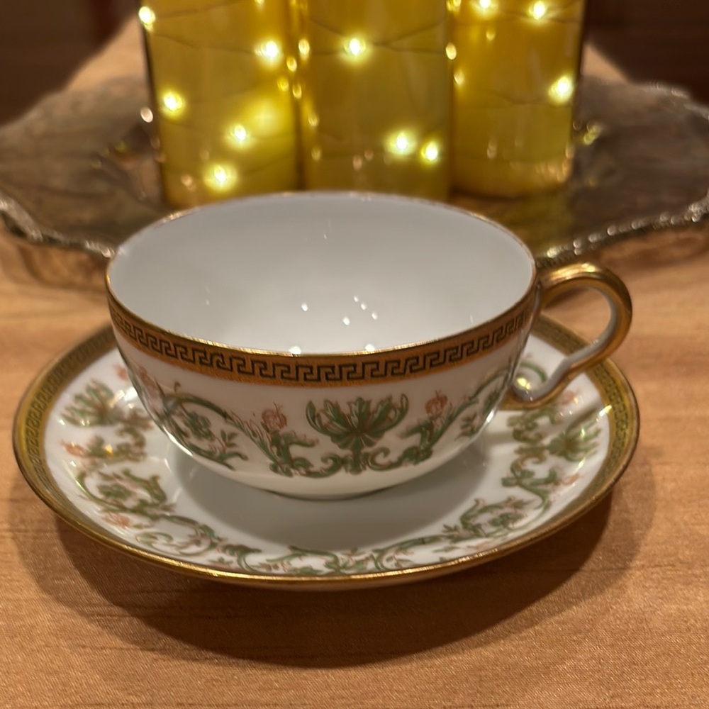 Charles Ahrenfeldt Limoges Teacup and Saucer Set